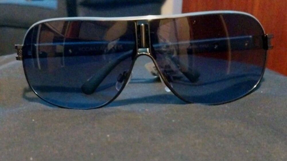 Rocawear Metal Shield UV400 Sunglasses. Gunmetal Frame & Blue Lens - Picture 7 of 7